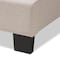 Baxton Studio Odette Modern Light Beige Upholstered King Size Bed 146-8247 - alternate 2